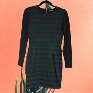 Sugarhill Boutique Striped Long Sleeve Dress - Sz 6
